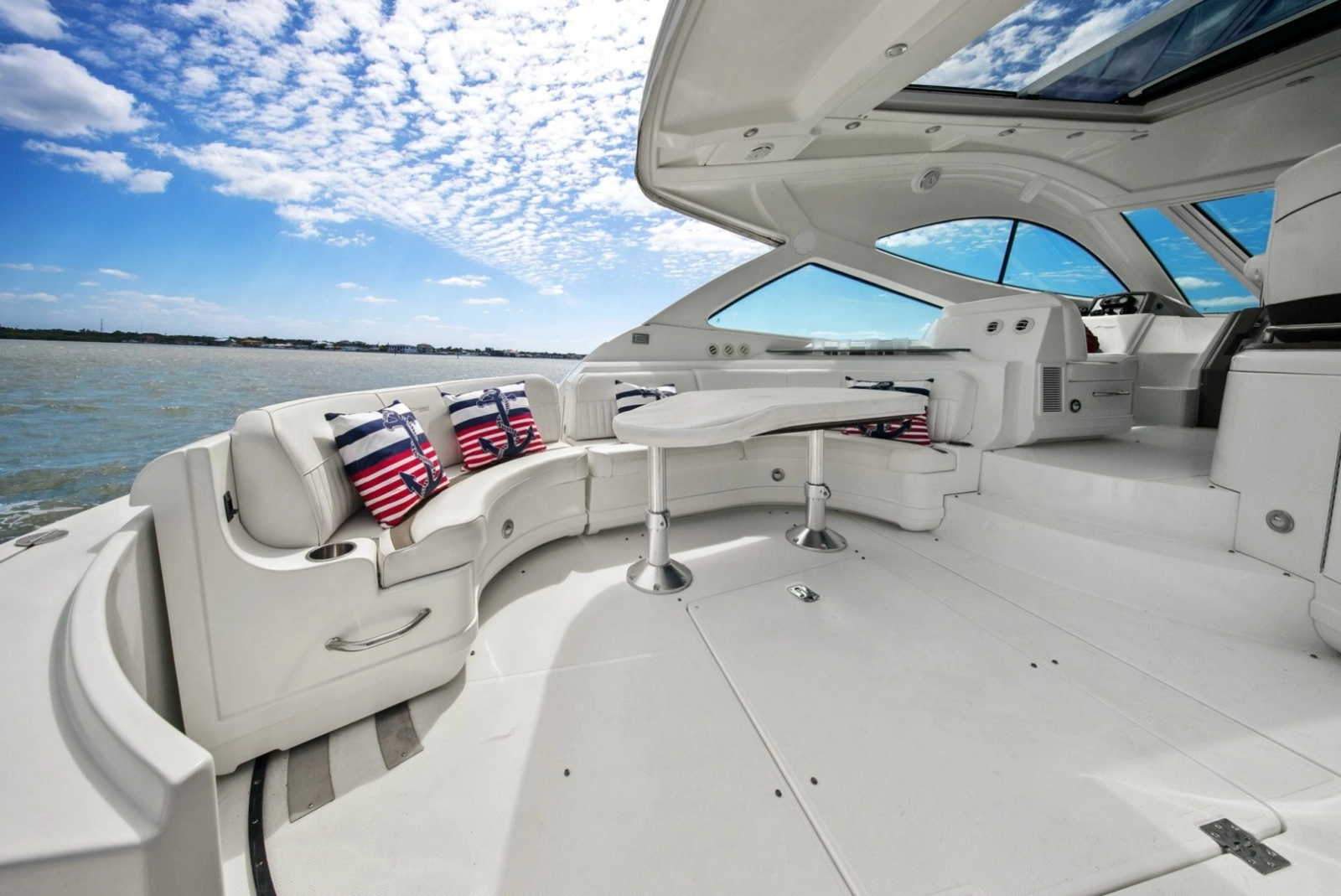2012 Cruiser Yachts 54 Cantius- Aft Deck Seating 