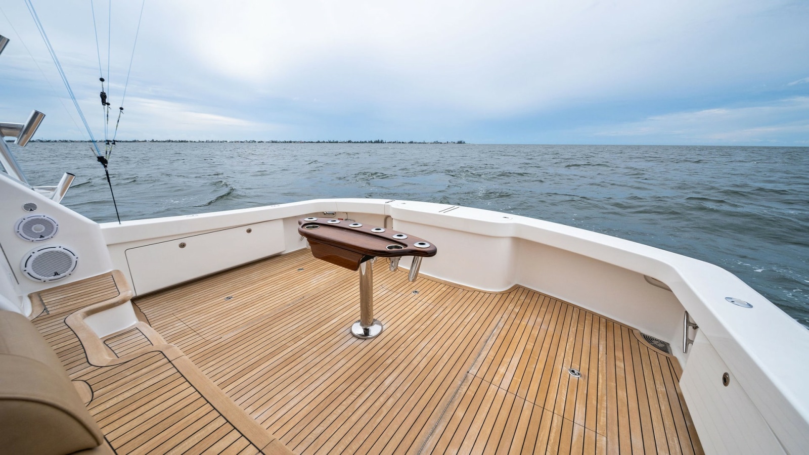 Spacious Teak Cockpit Deck View