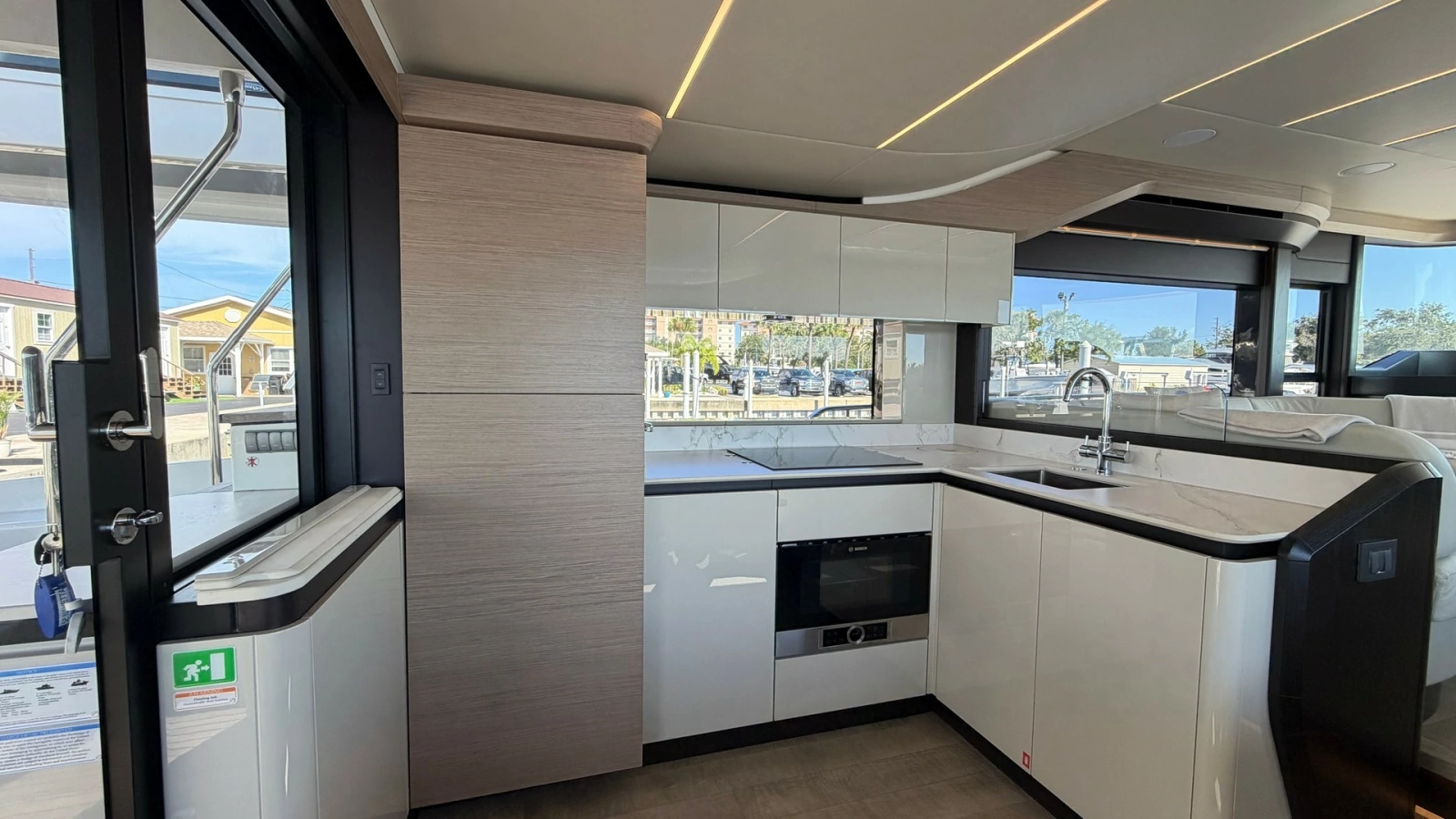 Modern Galley with Expansive Views