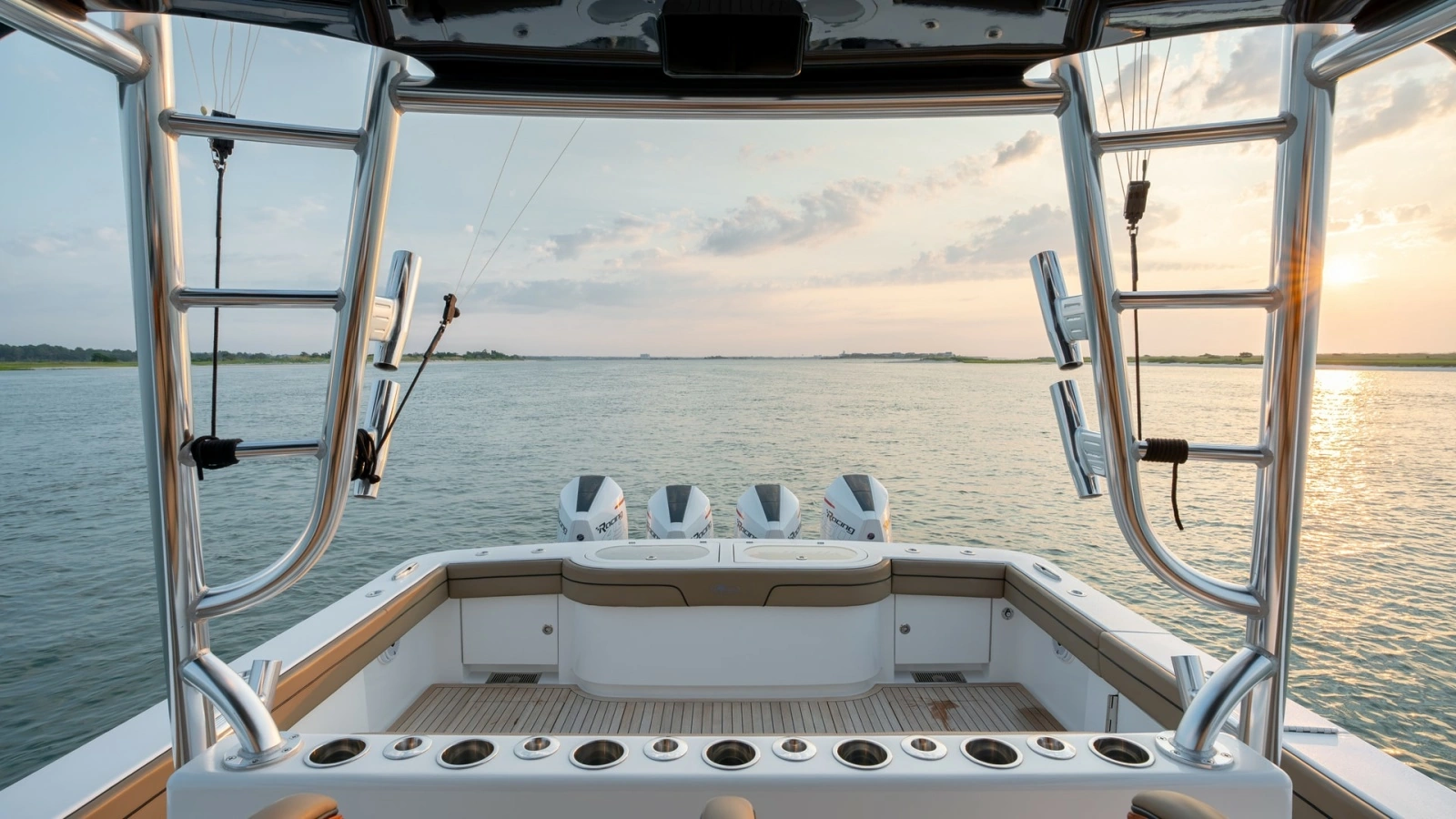 Aft Deck with Fishing Setup
