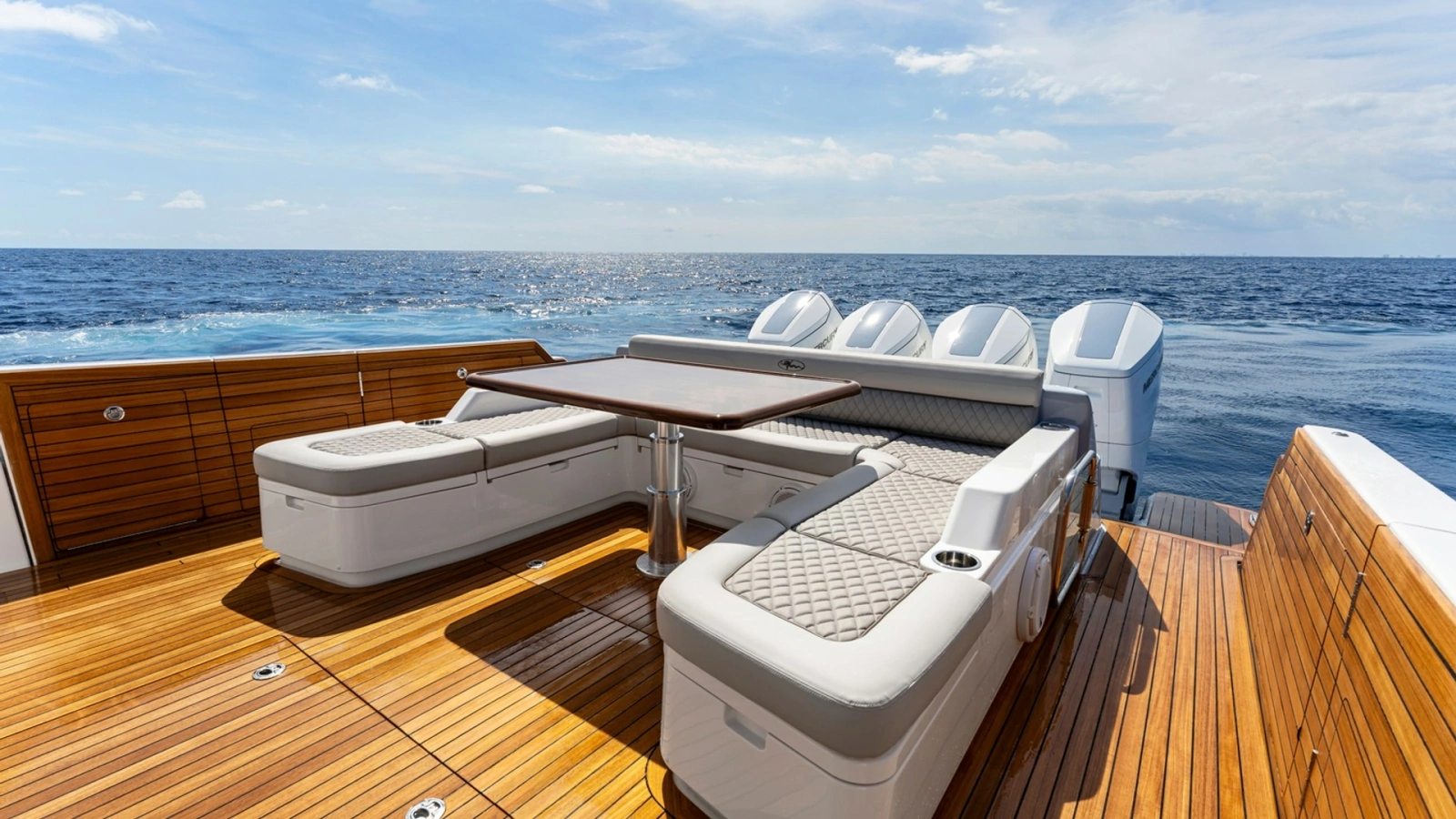 Valhalla 55 Sport Yacht aft deck