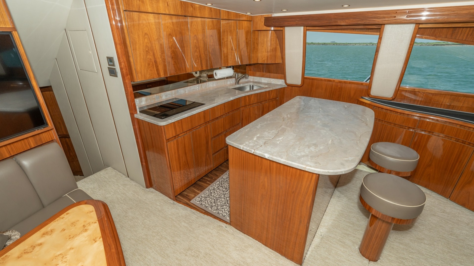 Galley with Breakfast Bar Seating