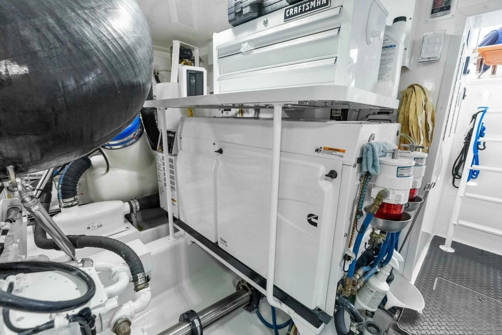 2022 Viking 68 Enclosed Bridge- PIPE DREAM- Engine Room