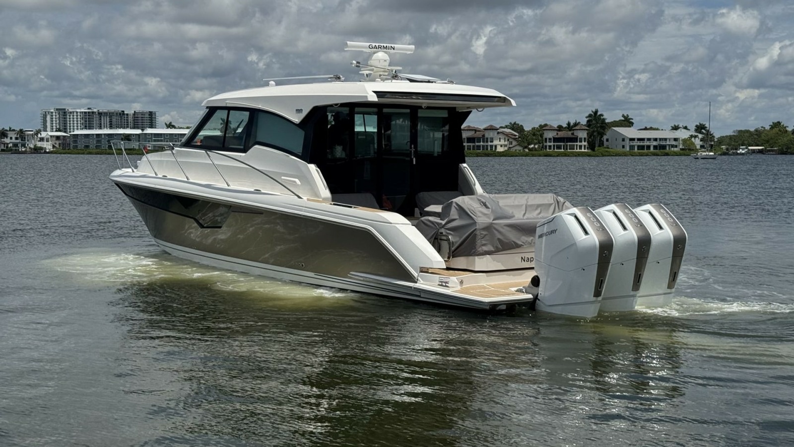 Aft View with Triple Outboards