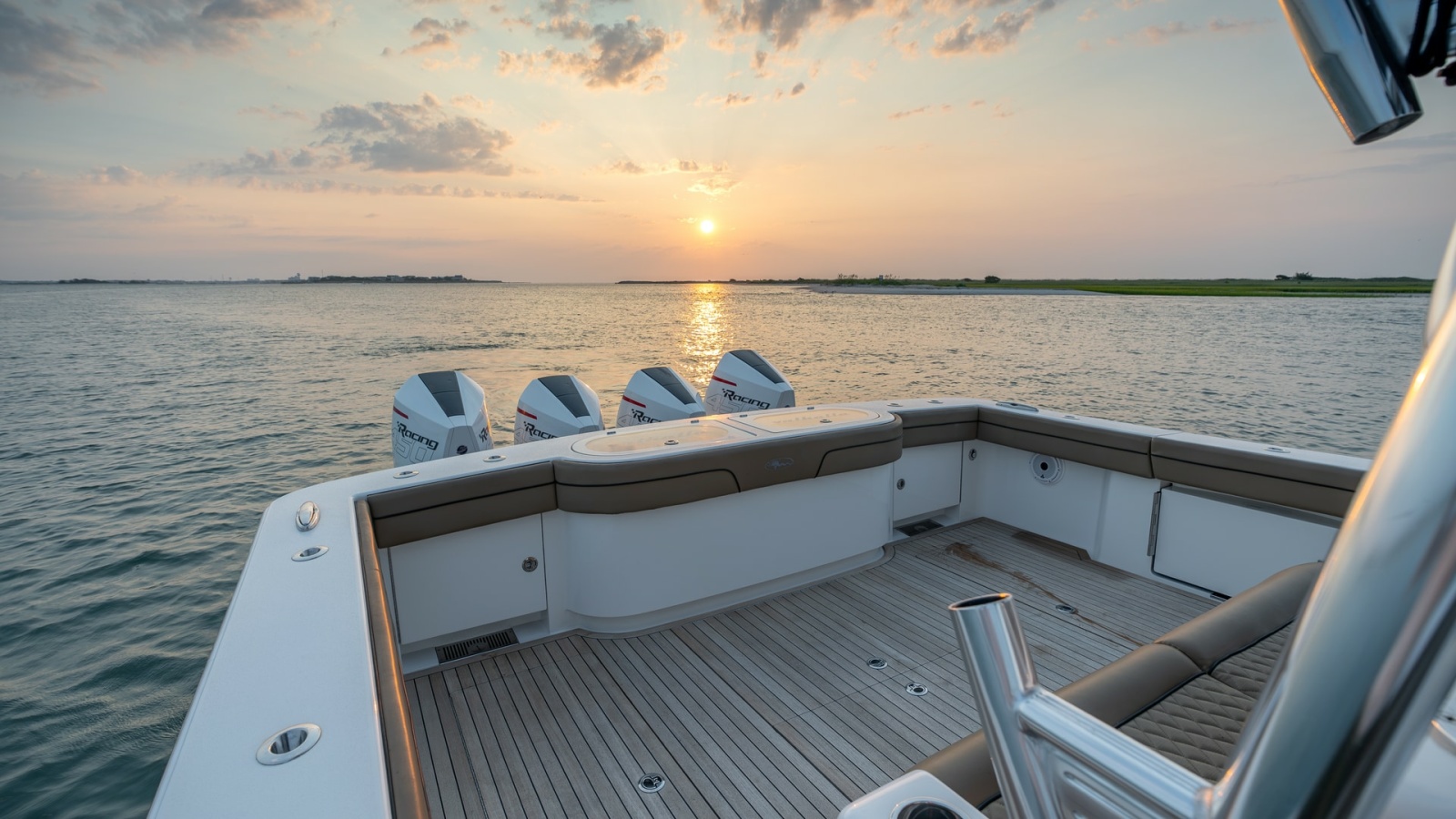 Spacious Aft Deck with Sunset View