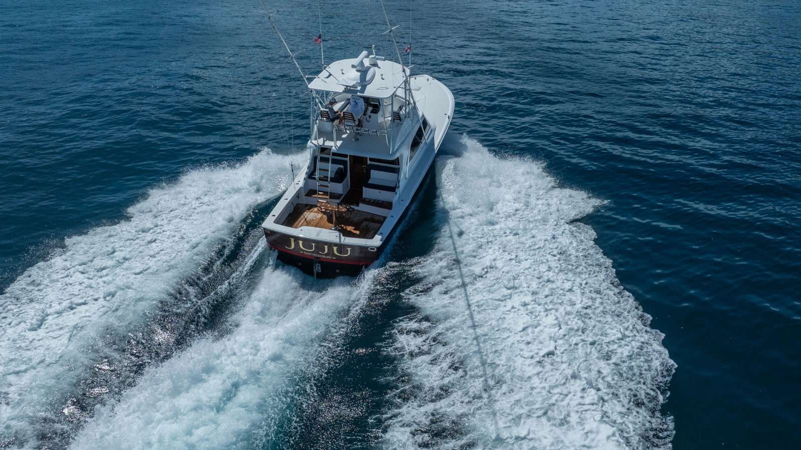 Aerial View of Aft Deck and Wake