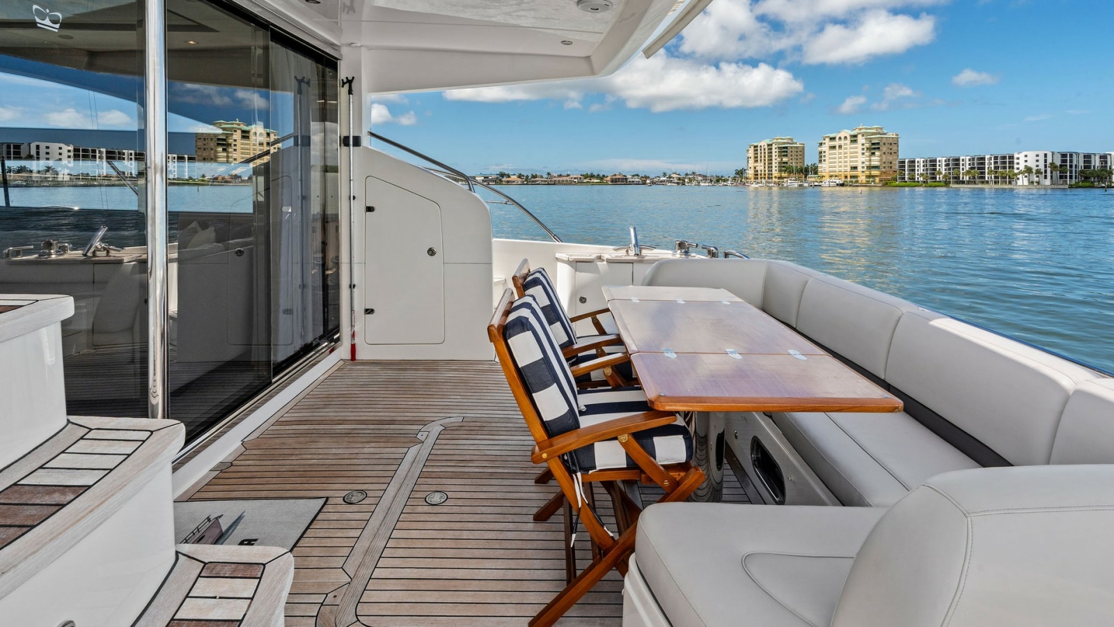 Spacious Aft Deck with Seating Area