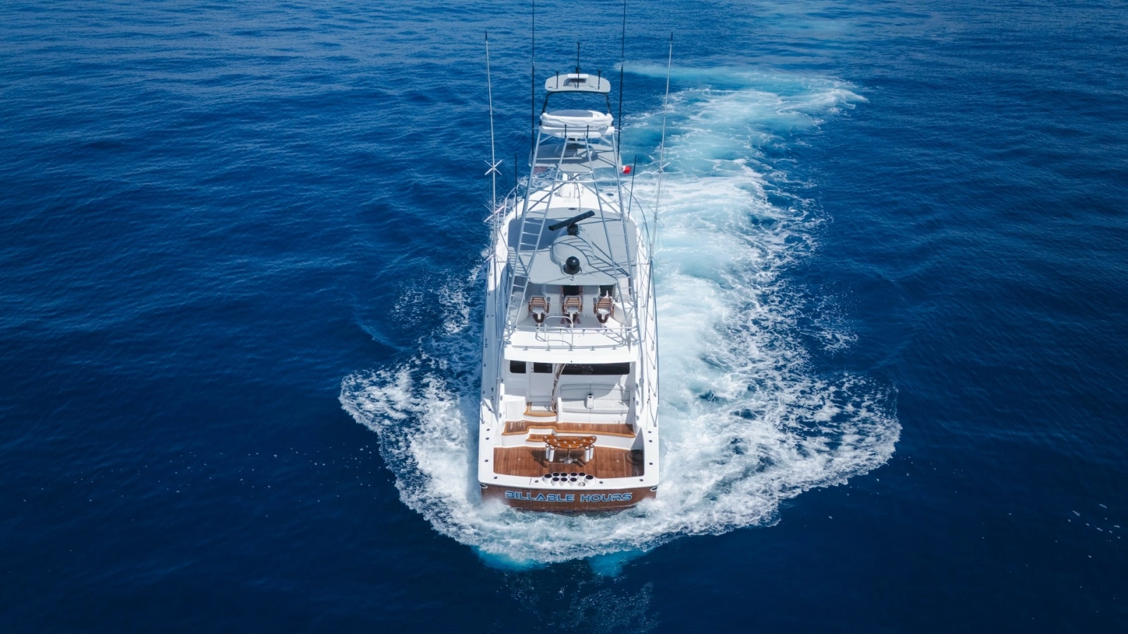 Aerial View of Aft Deck in Motion