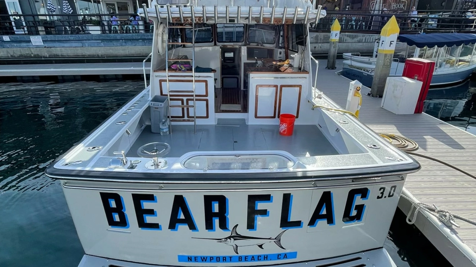 Aft Deck with Fishing Setup