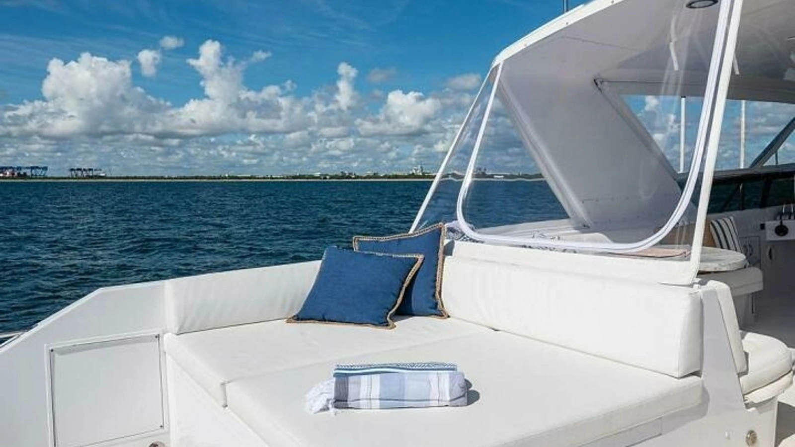 Spacious Aft Deck Lounge Area