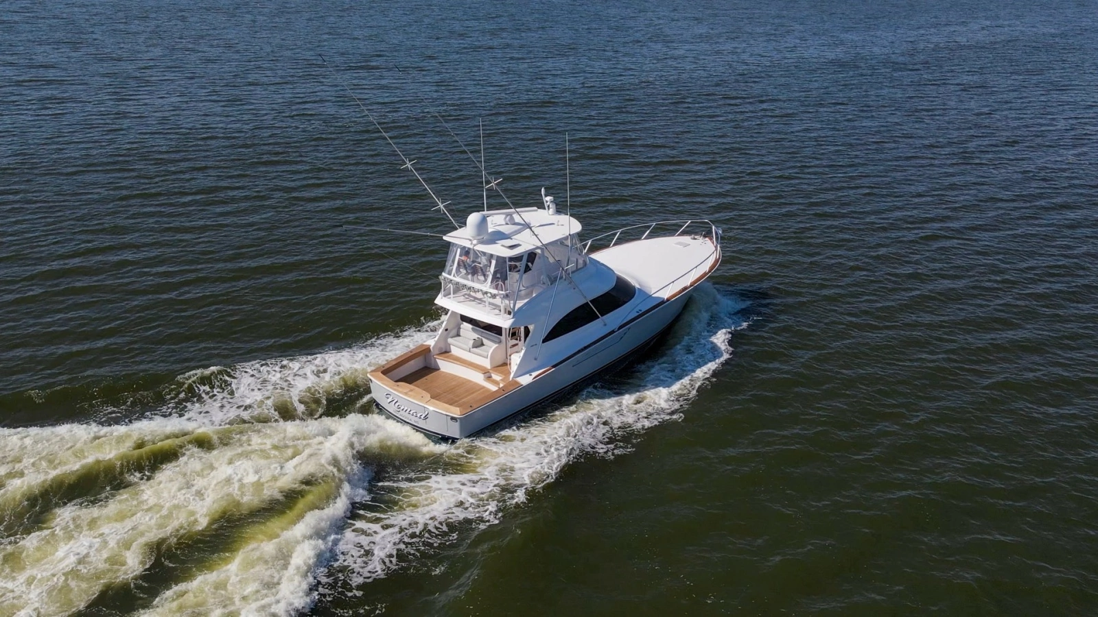 Aerial View of Flybridge and Cockpit