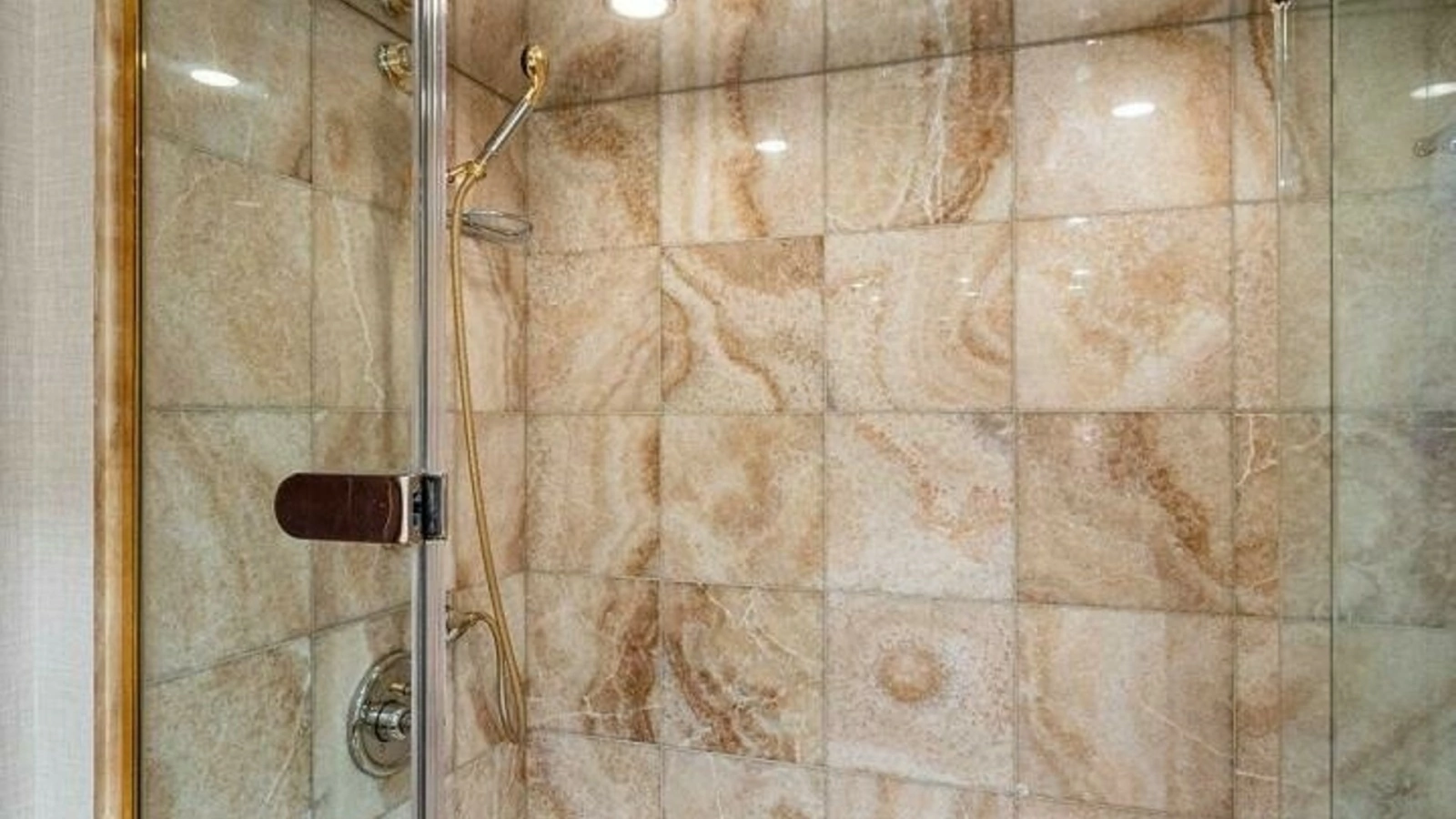 Luxurious Marble Shower Enclosure