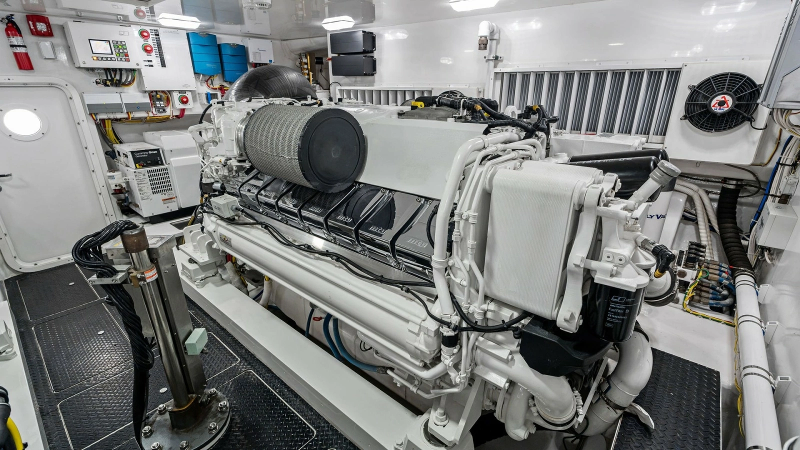 2016 Viking 80 Enclosed Bridge- FRIGATE- Engine Room