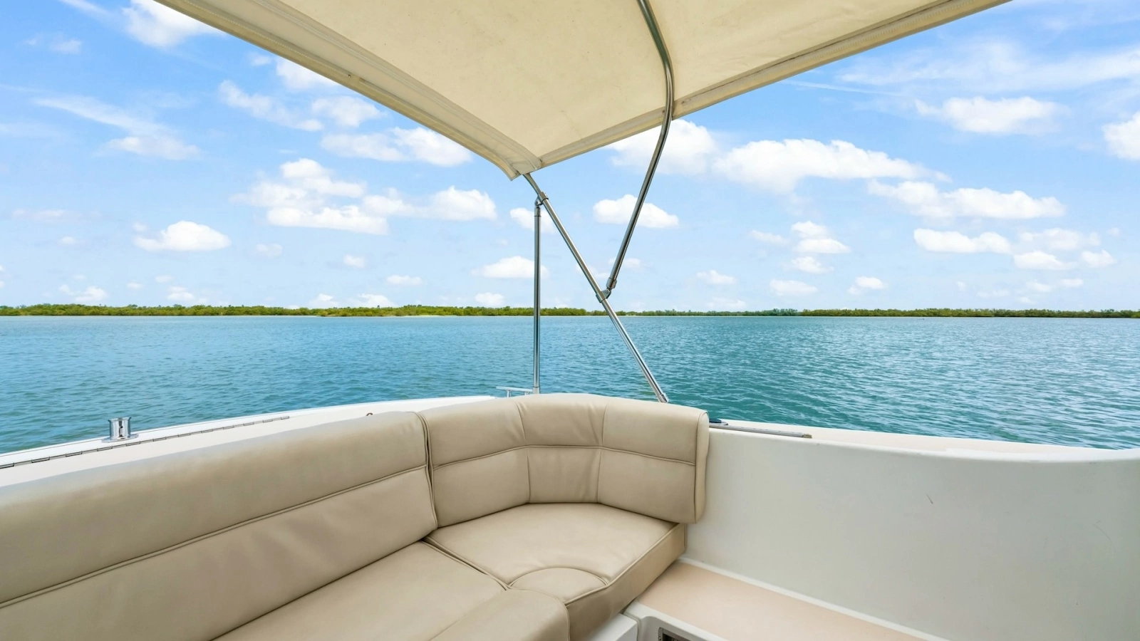 Aft Deck Seating with Canopy