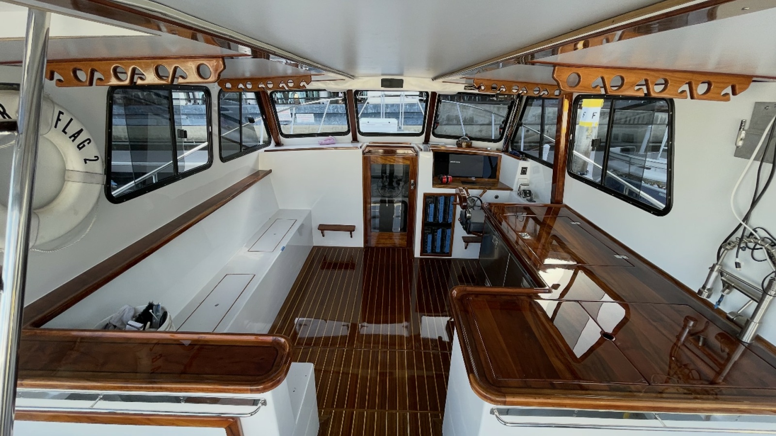 Spacious Interior with Helm Station