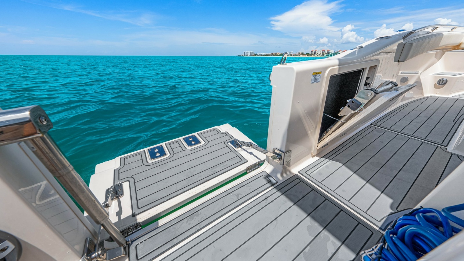 Spacious Swim Platform
