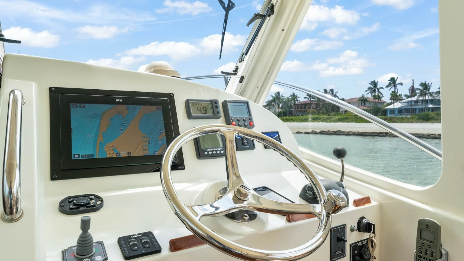 Helm Station with Navigation Display