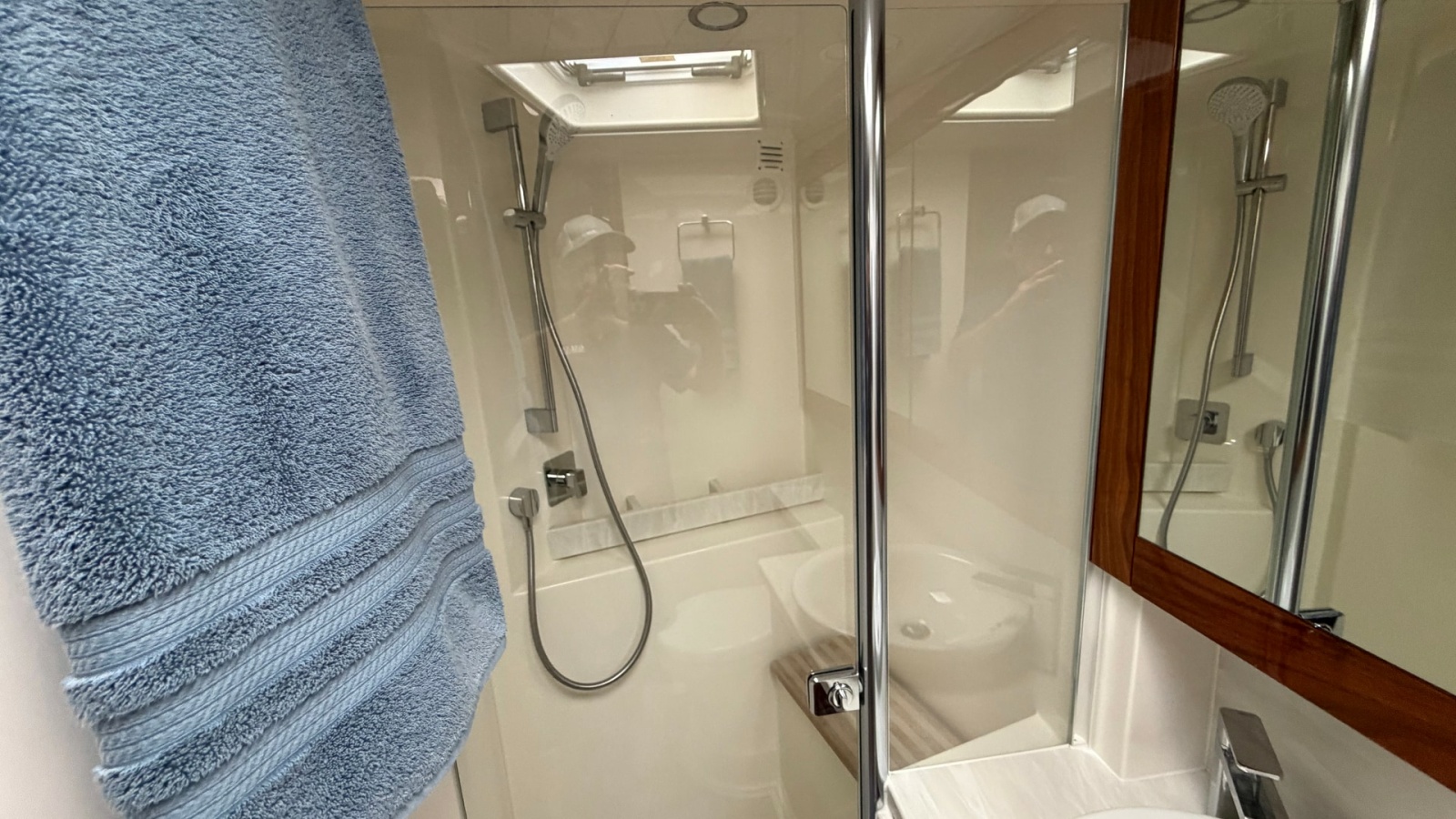 Modern Yacht Bathroom with Shower
