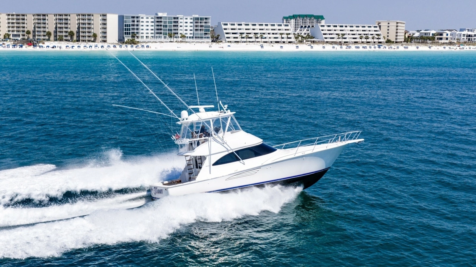 Viking 48 Convertible Cruising