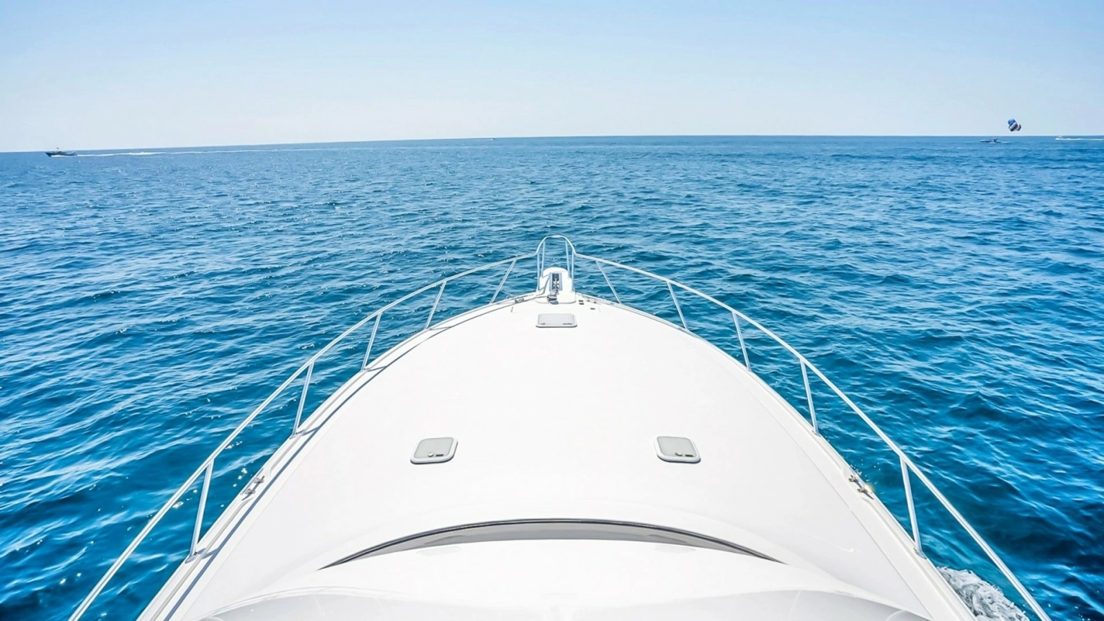 Bow View Over Open Water