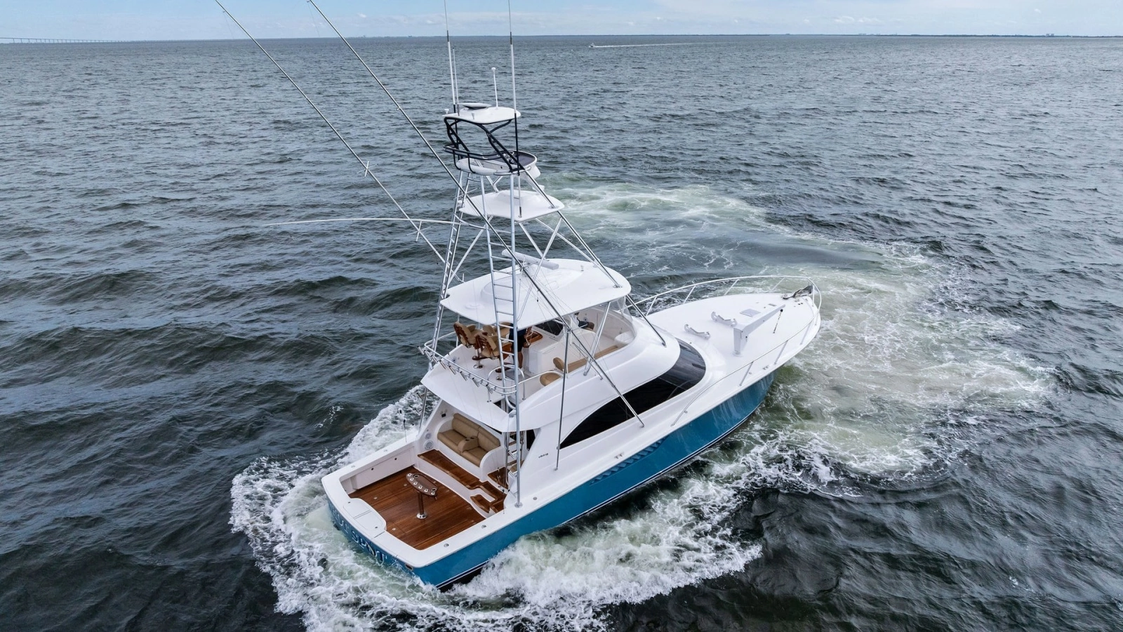 Aerial View of Viking 55 Convertible
