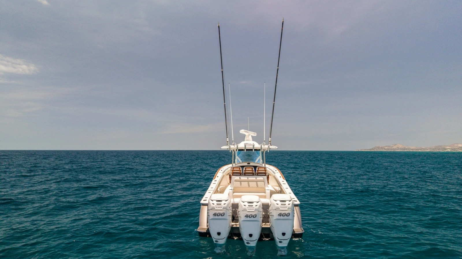 Aft View with Triple Outboards