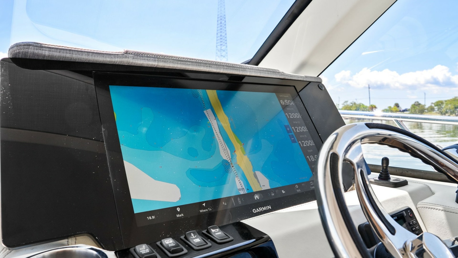 Helm Station with Navigation Display