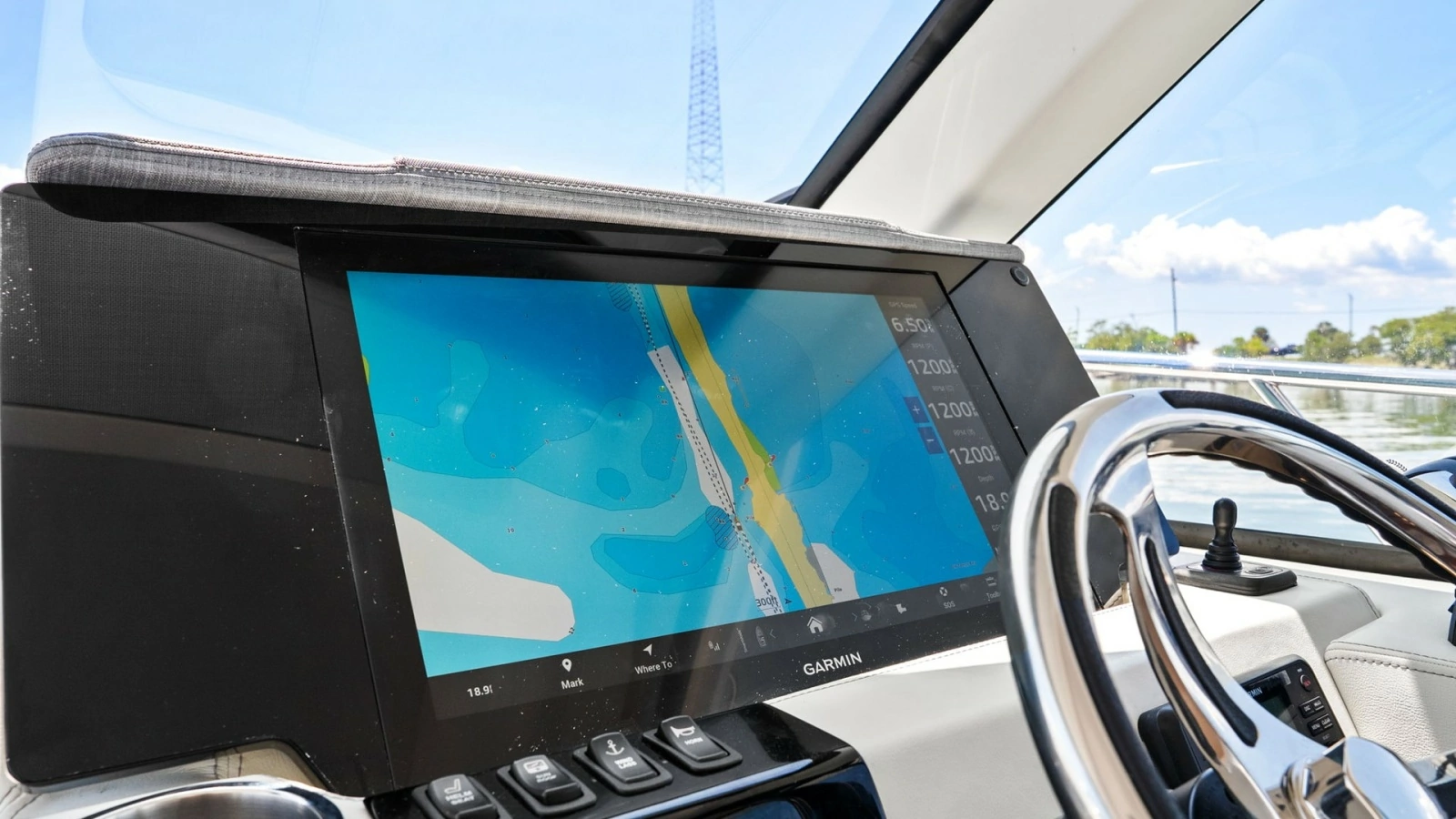 Helm Station with Navigation Display