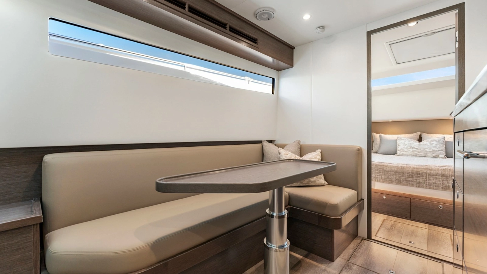 Salon Seating Area with Table - Valhalla 55 Sport Yacht