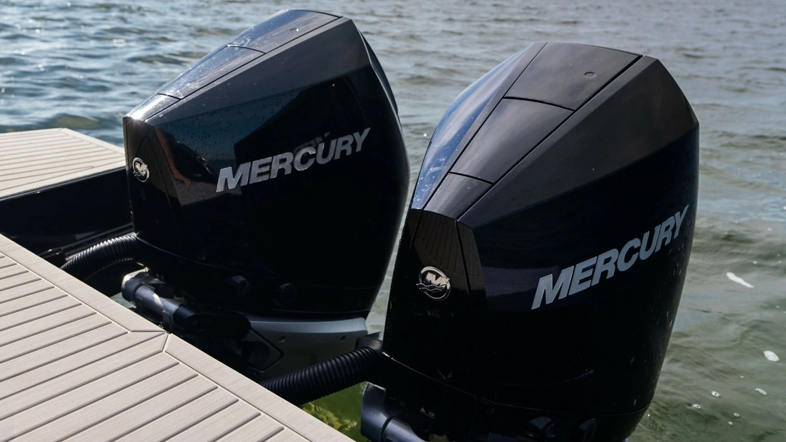 Twin Mercury Outboard Engines