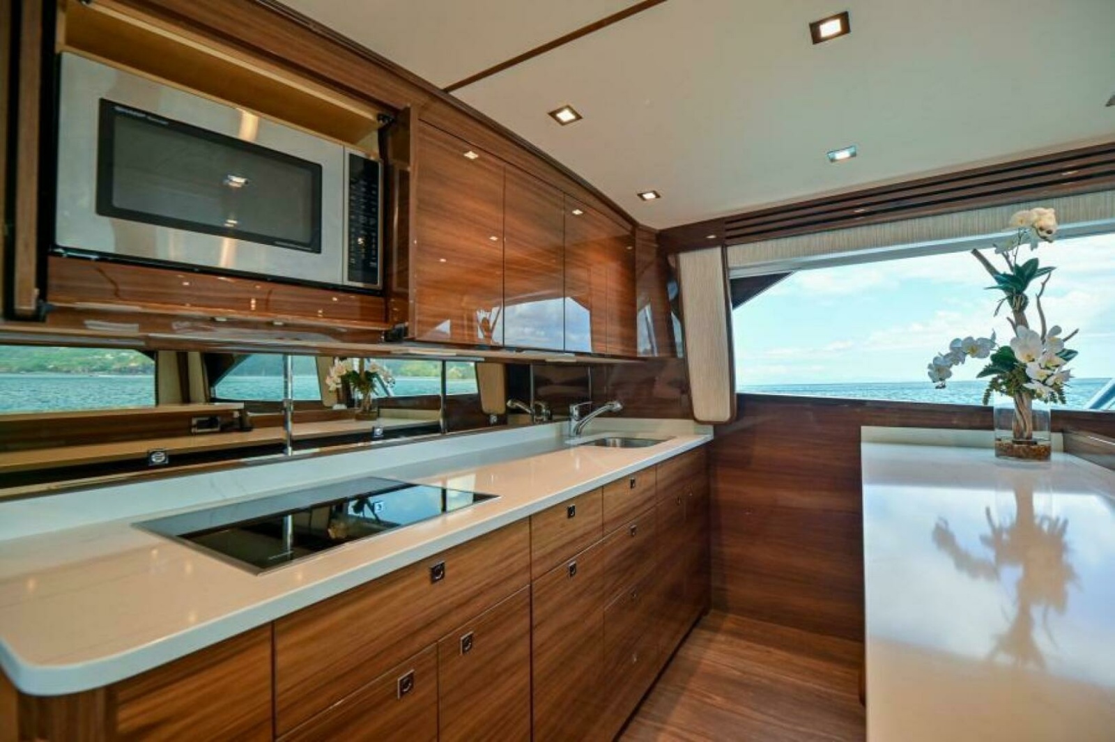 Modern Galley with Ocean View