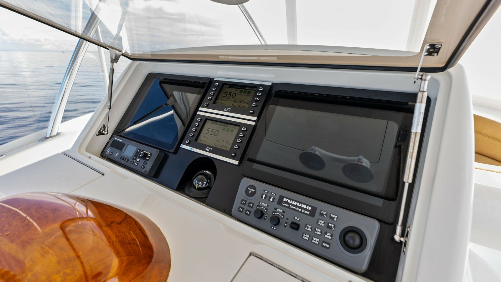 Flybridge Helm Station Electronics Display