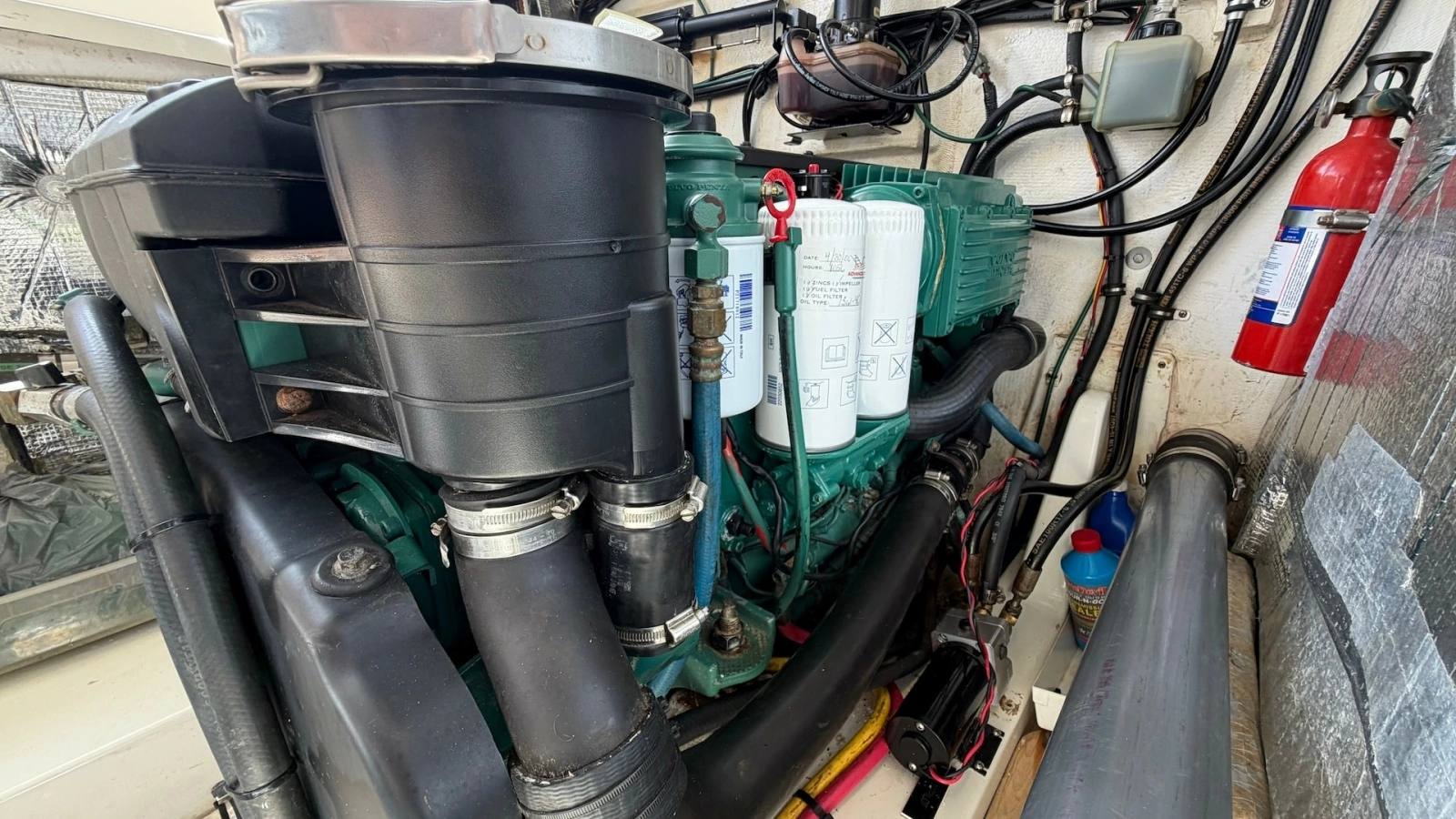 Engine Compartment with Volvo Penta Engine