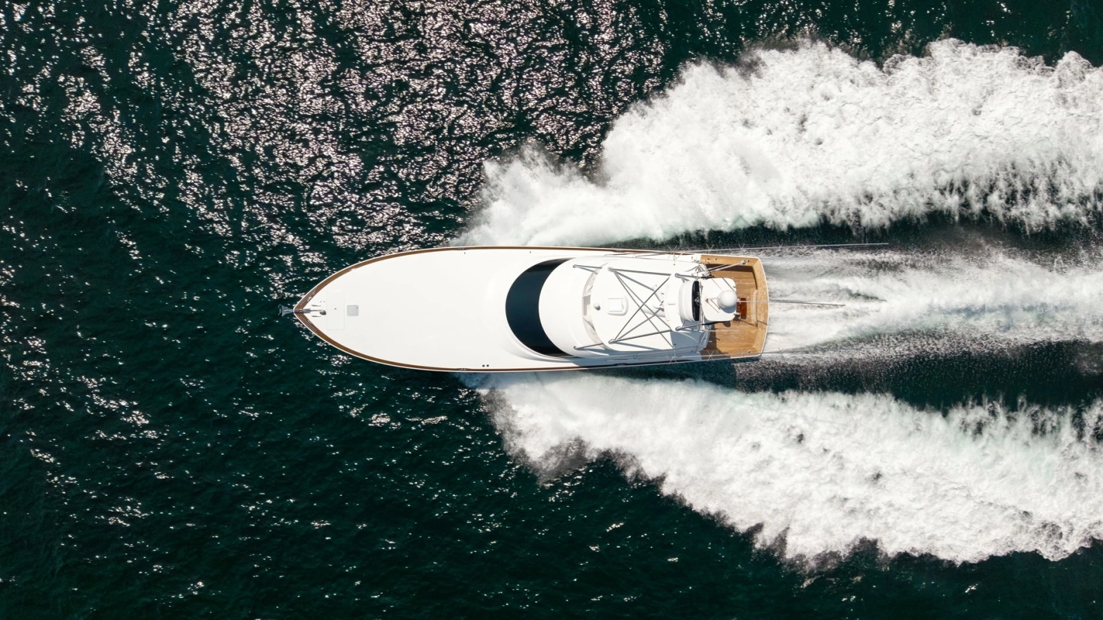 Aerial View of Viking 74 Convertible