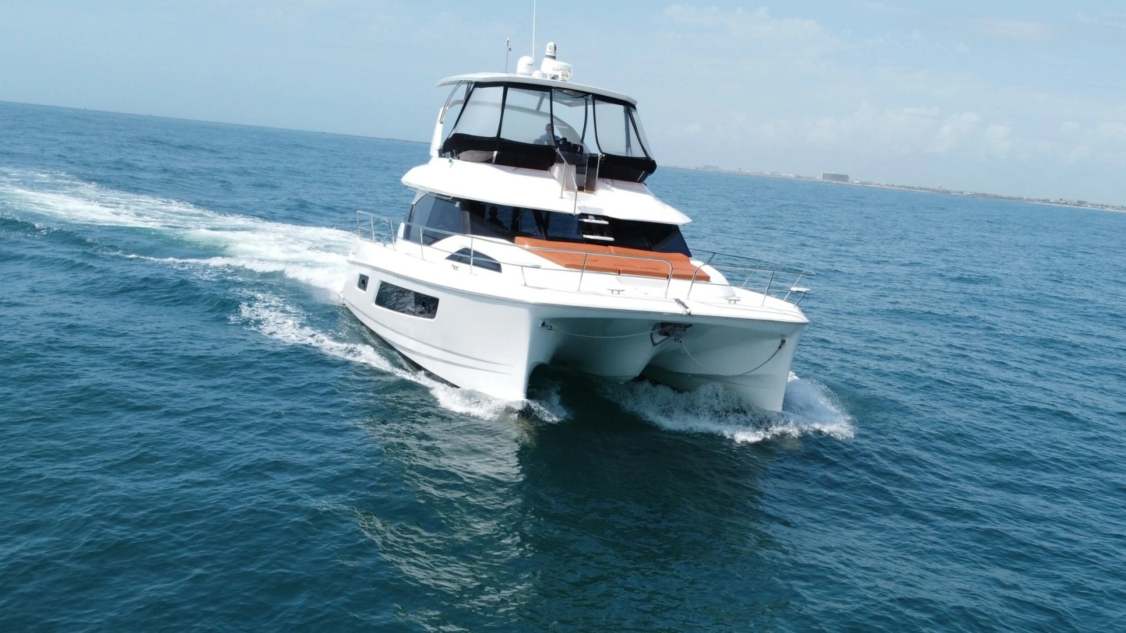 Aquila 44 CAT Bow View