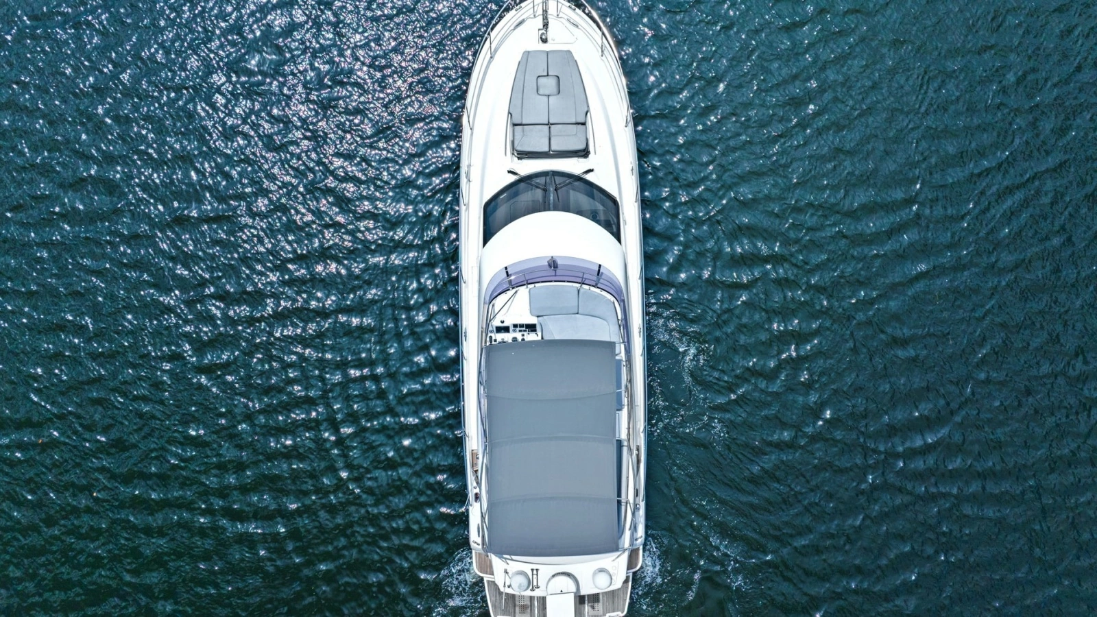 Aerial View of Flybridge and Deck