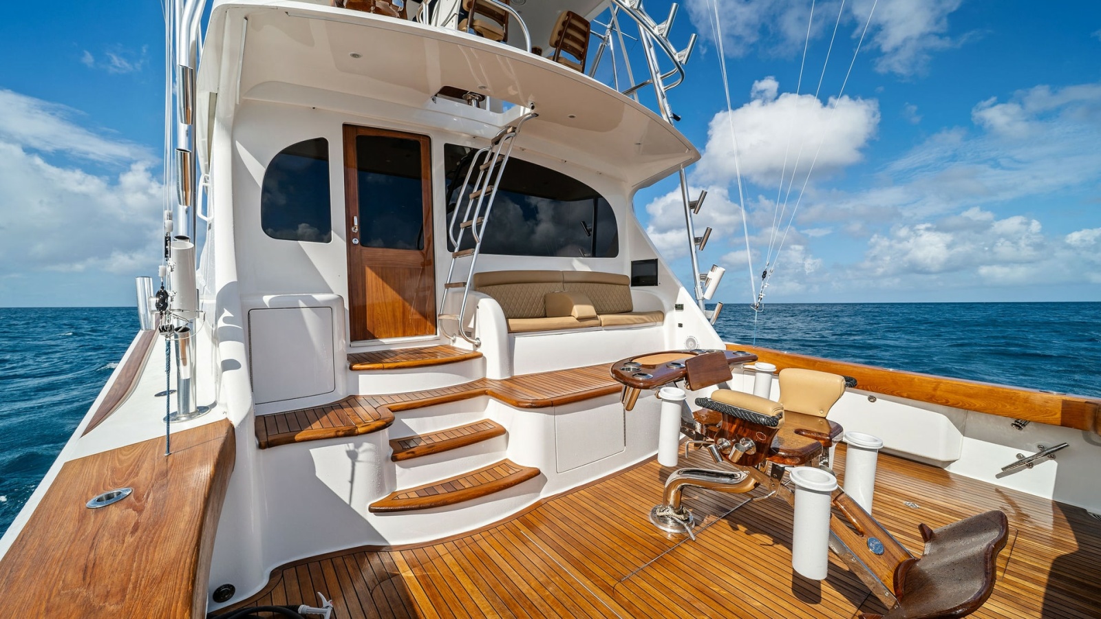 Spacious Cockpit with Teak Decking