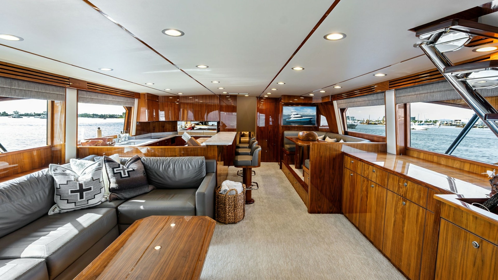 Spacious Salon with Panoramic Views