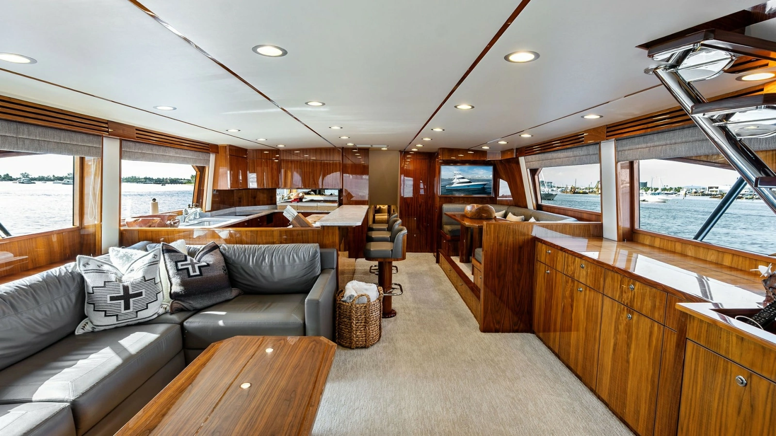 Spacious Salon with Panoramic Views