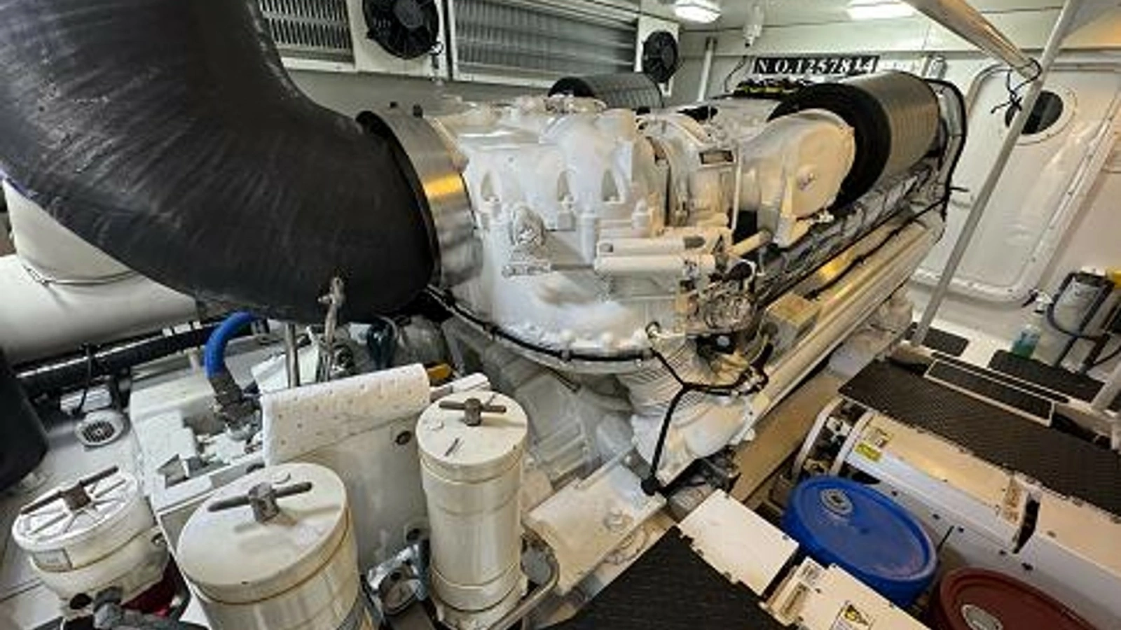 2007 74 Viking 74 Enclosed Bridge Never Settle - Port Engine