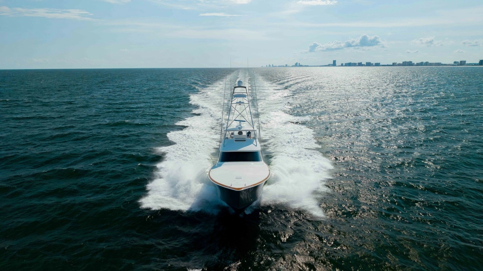 Aerial View of Bow Underway