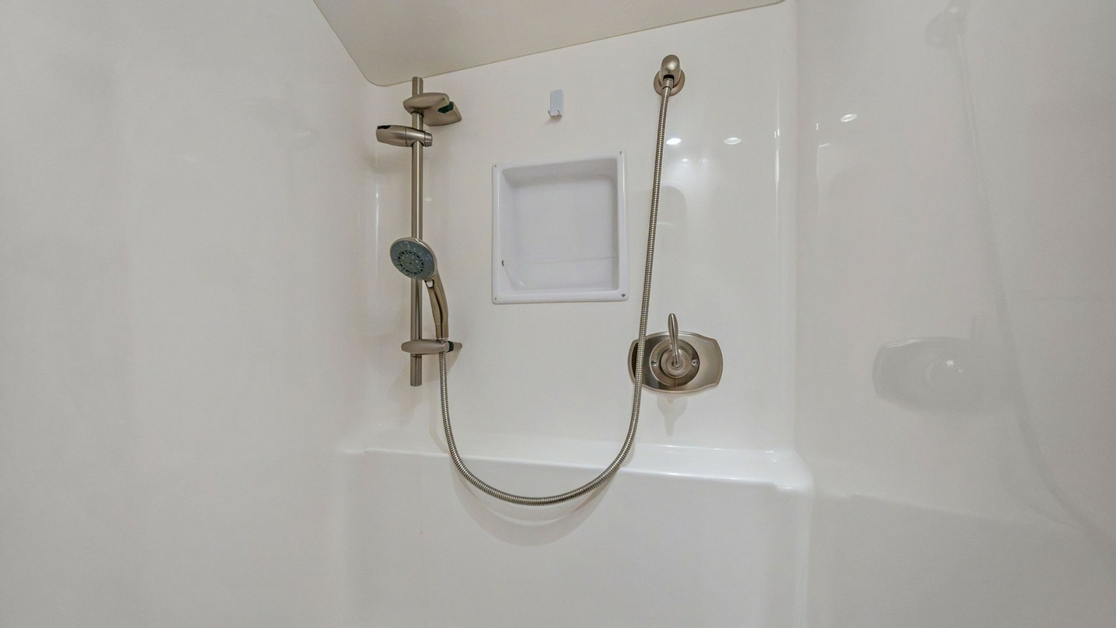 Enclosed Shower with Adjustable Head
