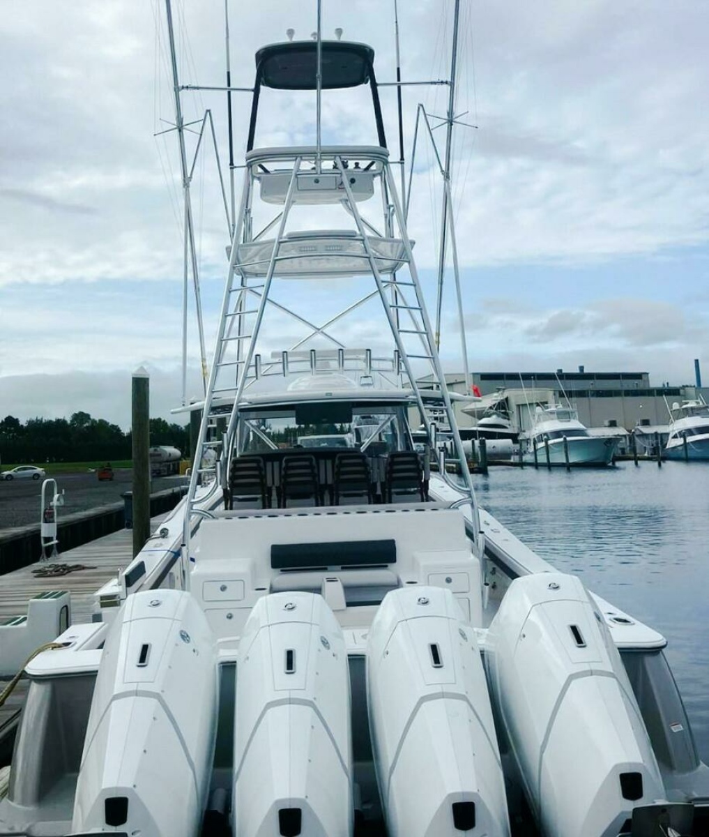 Stern View with Triple Outboards
