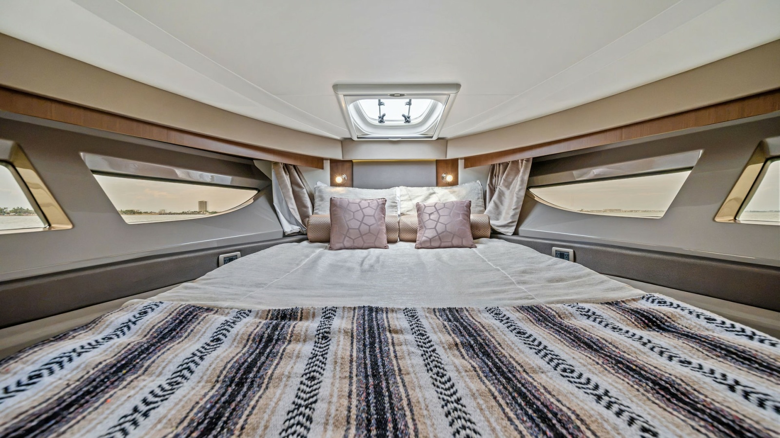 Forward Stateroom with Skylight