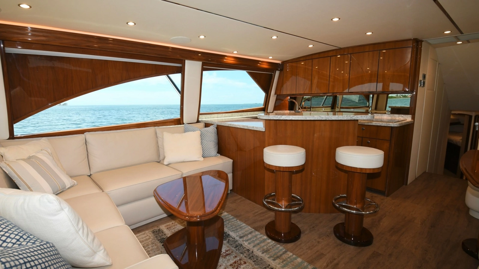 Salon and Galley with Ocean View