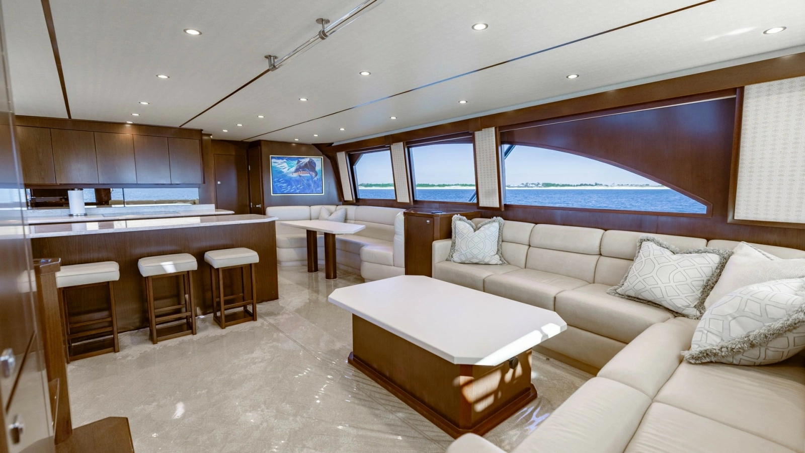 2015 Viking 76 Enclosed Bridge- CHULA- Salon