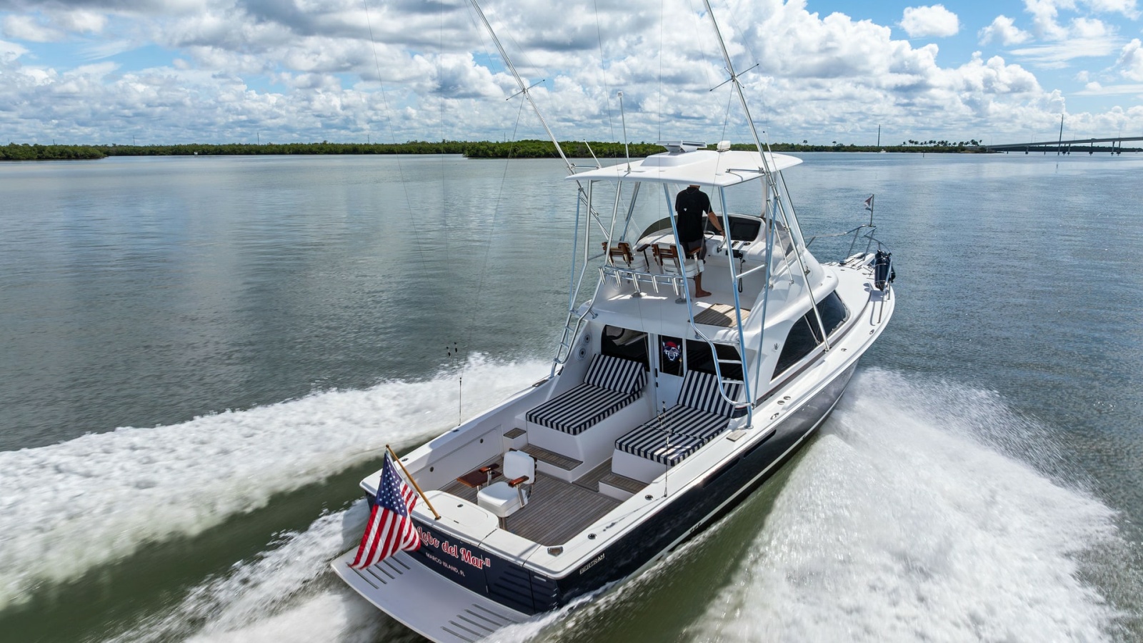Aft Deck and Flybridge View