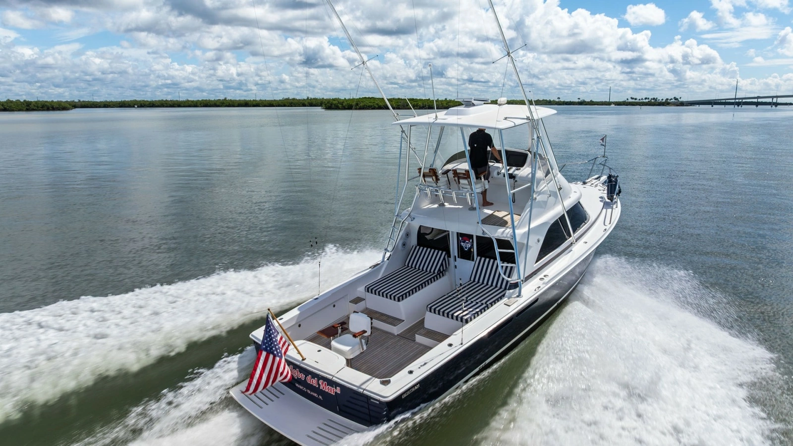 Aft Deck and Flybridge View