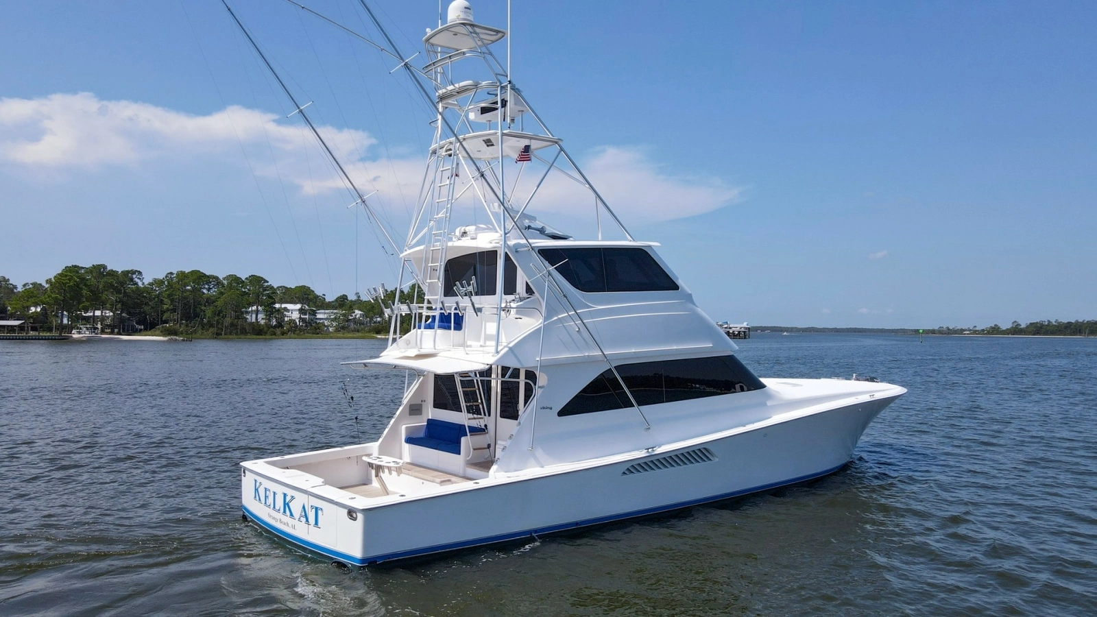 2005 61 Viking Enclosed Bridge Kelkat Exterior (14)