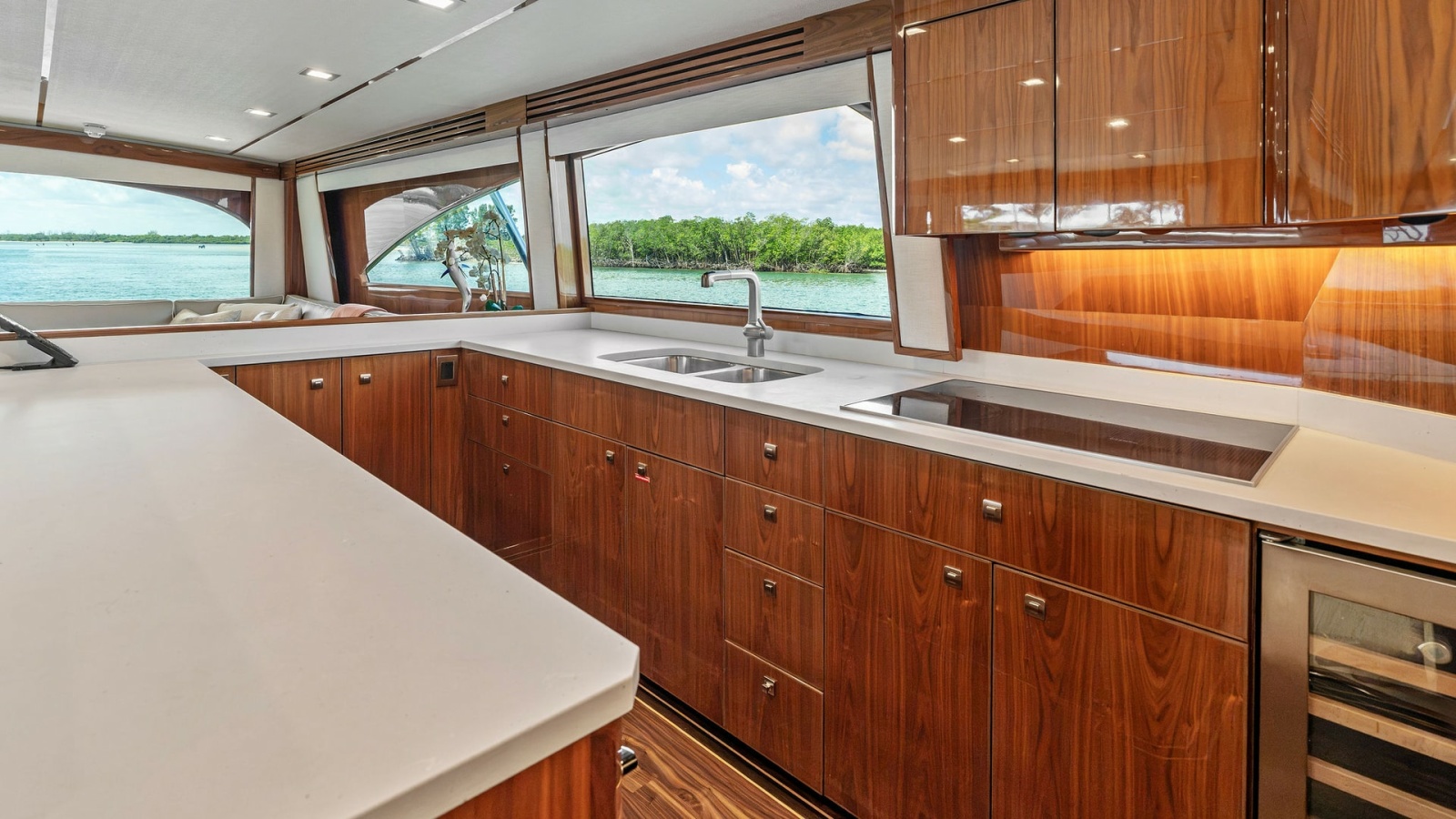 2016 Viking 80 Enclosed Bridge- FRIGATE- Galley